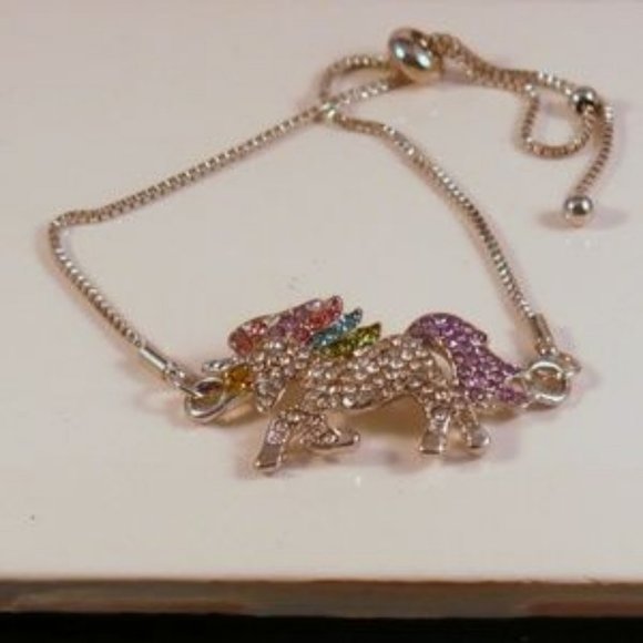 ❤️ NEW Multi Color Cute Unicorn Bracelet - Picture 5 of 5